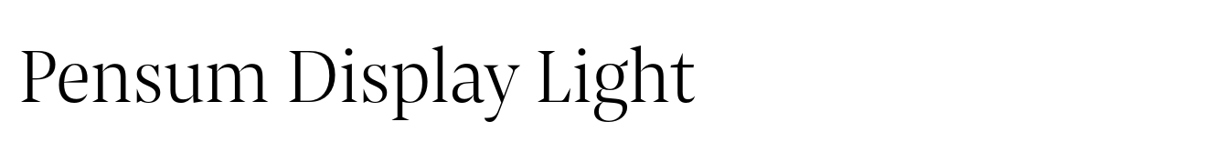 Pensum Display Light
